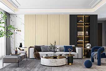 阿坝轻奢风格-客厅