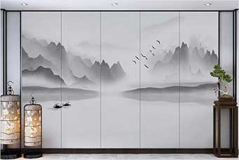 阿坝森佰汇航空纤维（山水画系列）